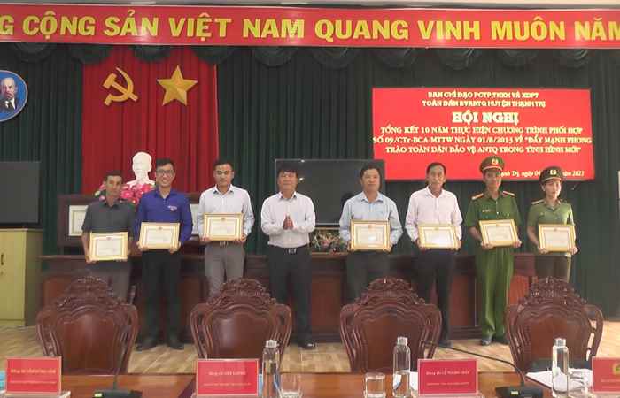 Thạnh Trị tổng kết 10 năm thực hiện Chương trình phối hợp số 09